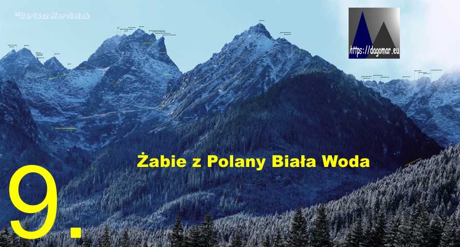 grań Rysów z Polany Biała Woda